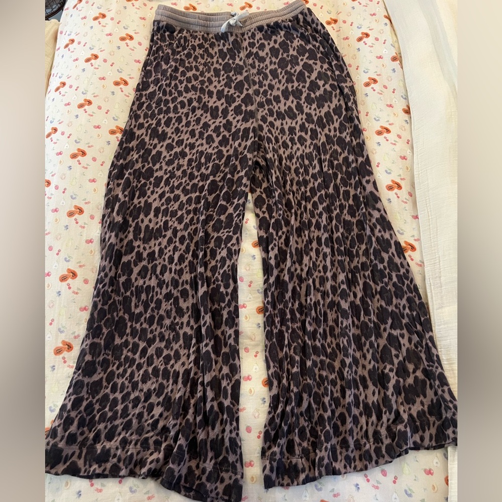 Free People Cheeta Print Lounge Pants